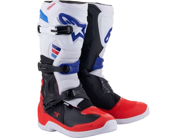 Alpinestars Μπότες Tech 3 White/Red/Blue