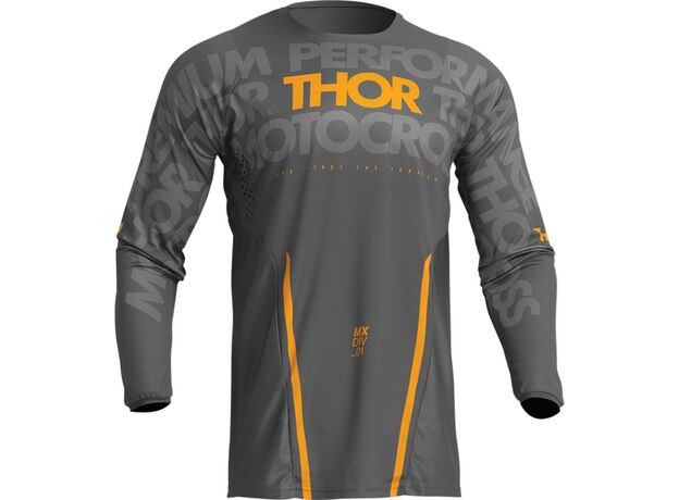 Thor Μπλούζα Pulse Mono Dark Gray/Yellow