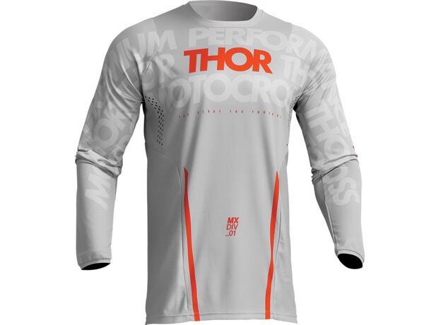 Thor Μπλούζα Pulse Mono Light Gray/Orange