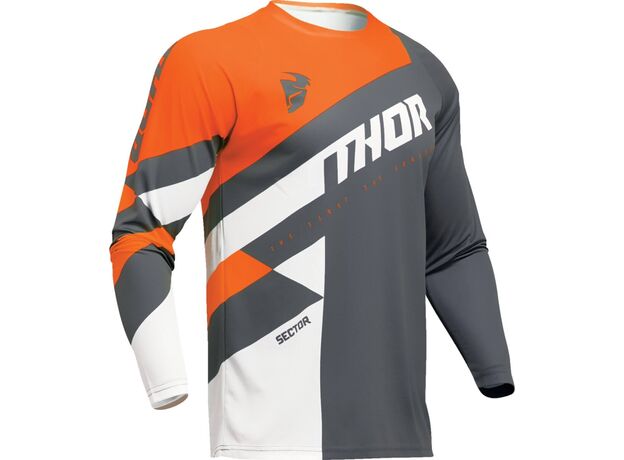 Thor Μπλούζα Sector Checker Charcoal/Orange