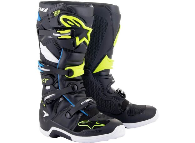 Alpinestars Μπότες Tech 7 Black/Blue/Yellow