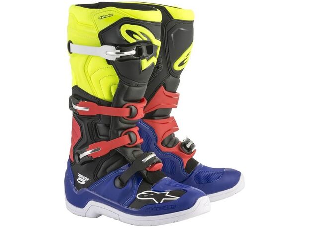 Alpinestars Μπότες Tech 5 Blue/Black/Red/Yellow