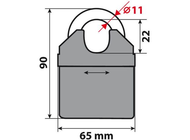 Lampa Αλυσίδα με Λουκέτο C-Lock 150 Plus | 90633