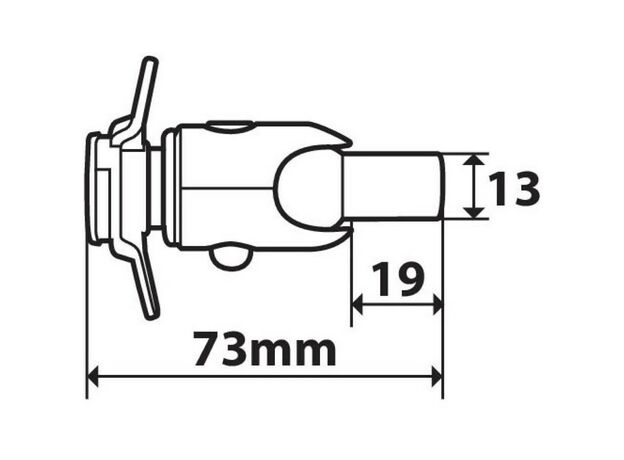 Optiline Βάση Opti Screw M8 | 90436