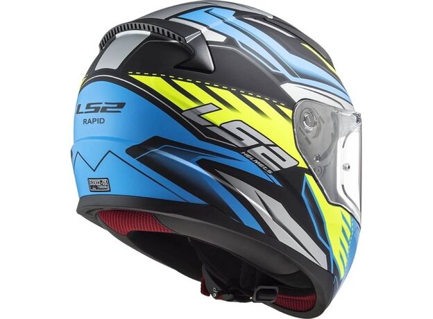 LS2 Κράνος Full Face FF353 Rapid Gale Blue/Yellow/Black